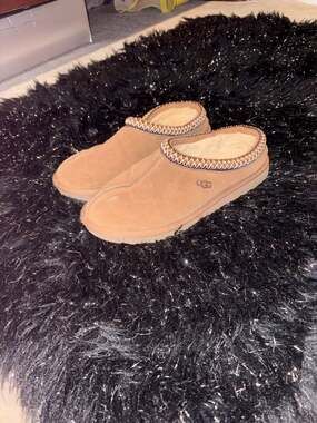 UGG Tasman II Womans Suede Slippers Chestnut Size 6